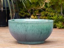 FOUNTAIN BOWL WITH COVER, CRYSTAL GREEN, SIZE A - 28.5"X15.5"