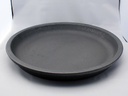ROUND SAUCER, MATTE BLACK, OD 19", ID 16"