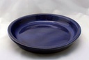 ROUND SAUCER, FALLING BLUE, OD 13", ID 10"