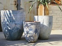 CONO DE BARRO, AEGEAN SEA,SET OF 3- 26.5"X30.5", 20.5"X26.0", 17.0"X21.0"