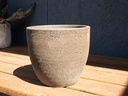 VALENCIA PLANTER, BLACK CLAY, SET OF 4 - 18.5"X16", 14"X14", 12"X10.5", 8.5"X8"
