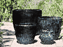 WILLOW PLANTER, ICE BLUE, SET OF 4 - 18.5"X16.0", 14.5"X13.5", 11.5"X10.5", 8.5"X7.5"