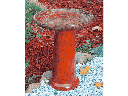 VORTEX BIRDBATH/LOCKING TOP, SEDONA, 15"X19"