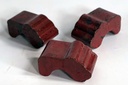 POT FEET, TROPICAL RED, 3.0"X1.5", SOLD IN CASE OF 15