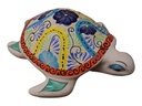 TALAVERA TIERRA LUZ TORTUGA NADADORA GRANDE, 14"X16"X4.5"